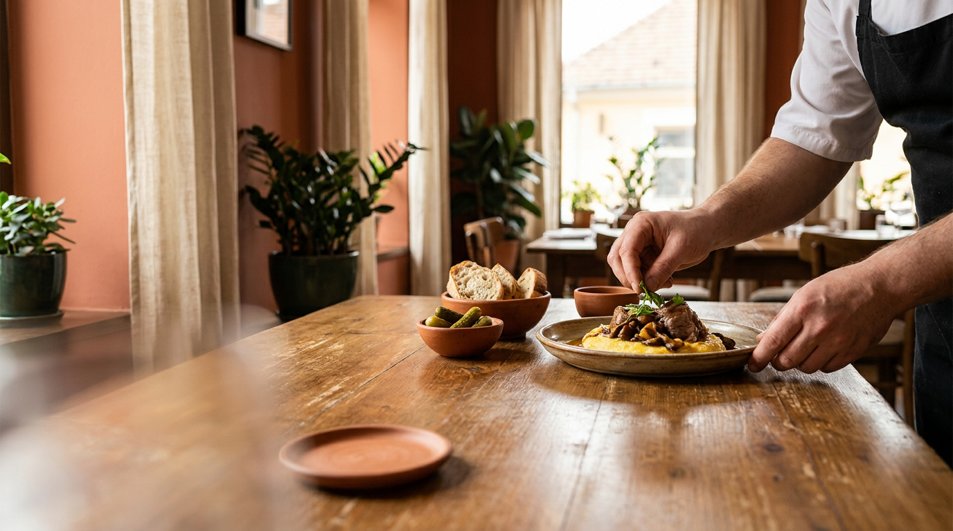 Atmosfera serii – rezervări private la Osteria Pomodoro